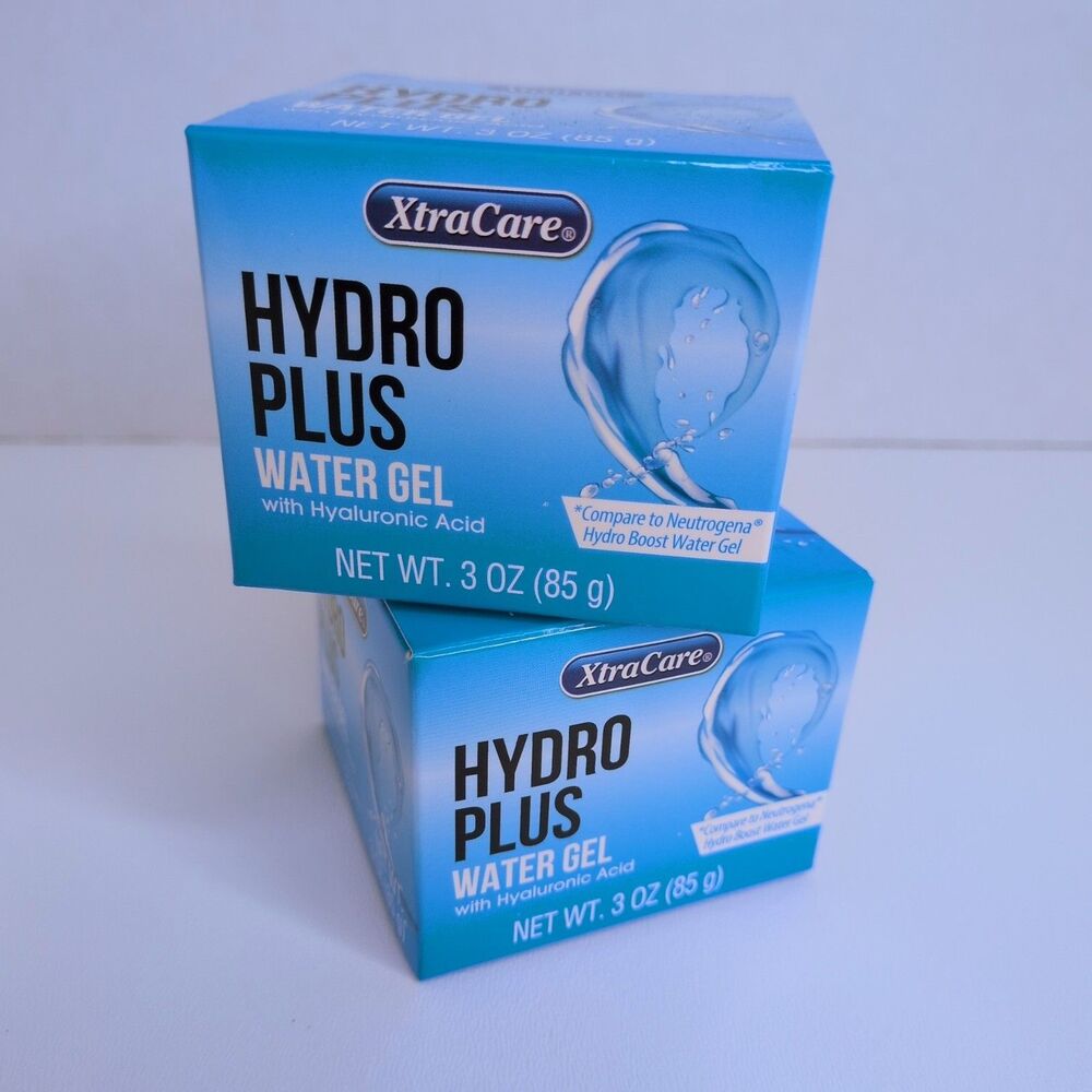 2 XtraCare Hydro Plus Water Gel with Hyaluronic Acid 3oz Hydrogel Moisturizer